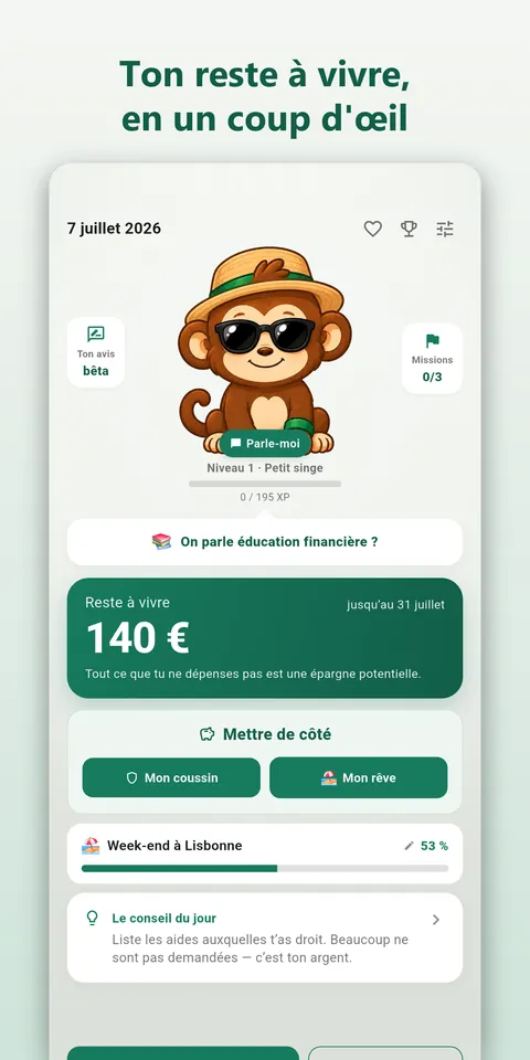 Osaru — ton reste à vivre, en un coup d'œil